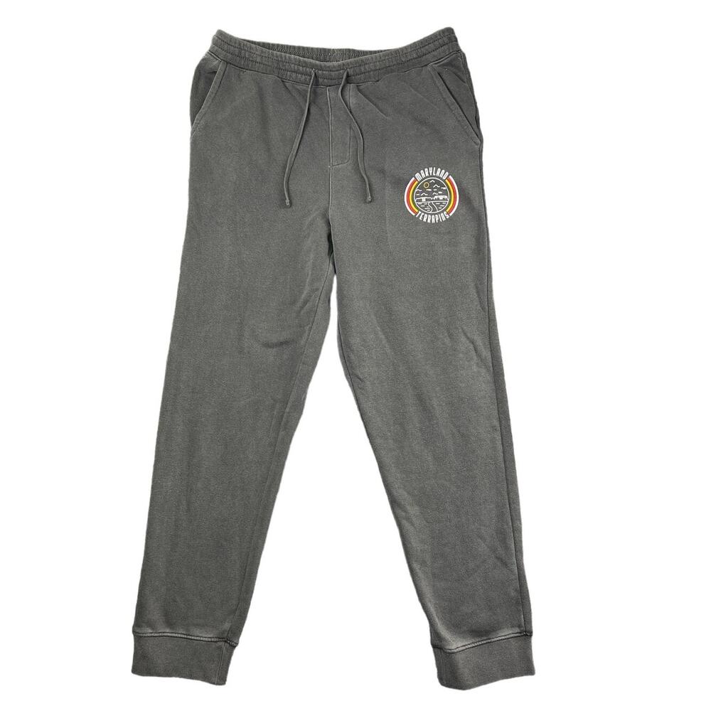 Uscape Apparel Gray Maryland Terrapins Fleece Joggers Size Large L New